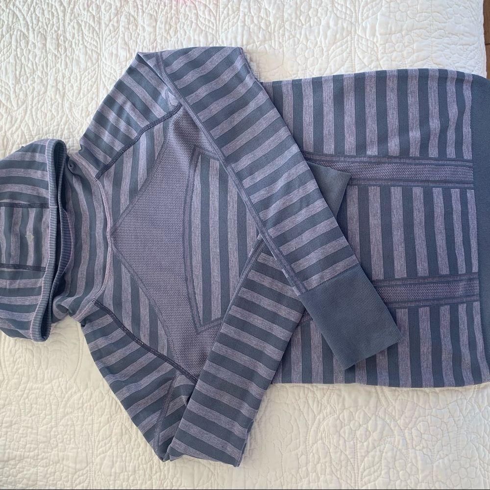 Purple Striped Ivivva Sweat Shirt